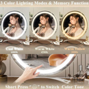 MIROIR BEAUTE Maquillage lumineux tactile